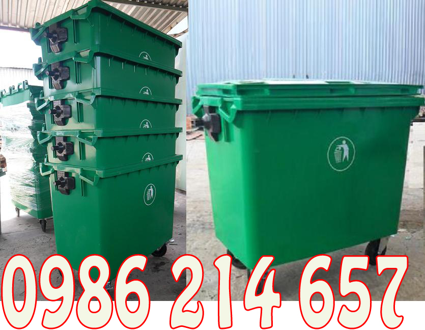 Th&ugrave;ng r&aacute;c c&ocirc;ng nghiệp 660 l&iacute;t